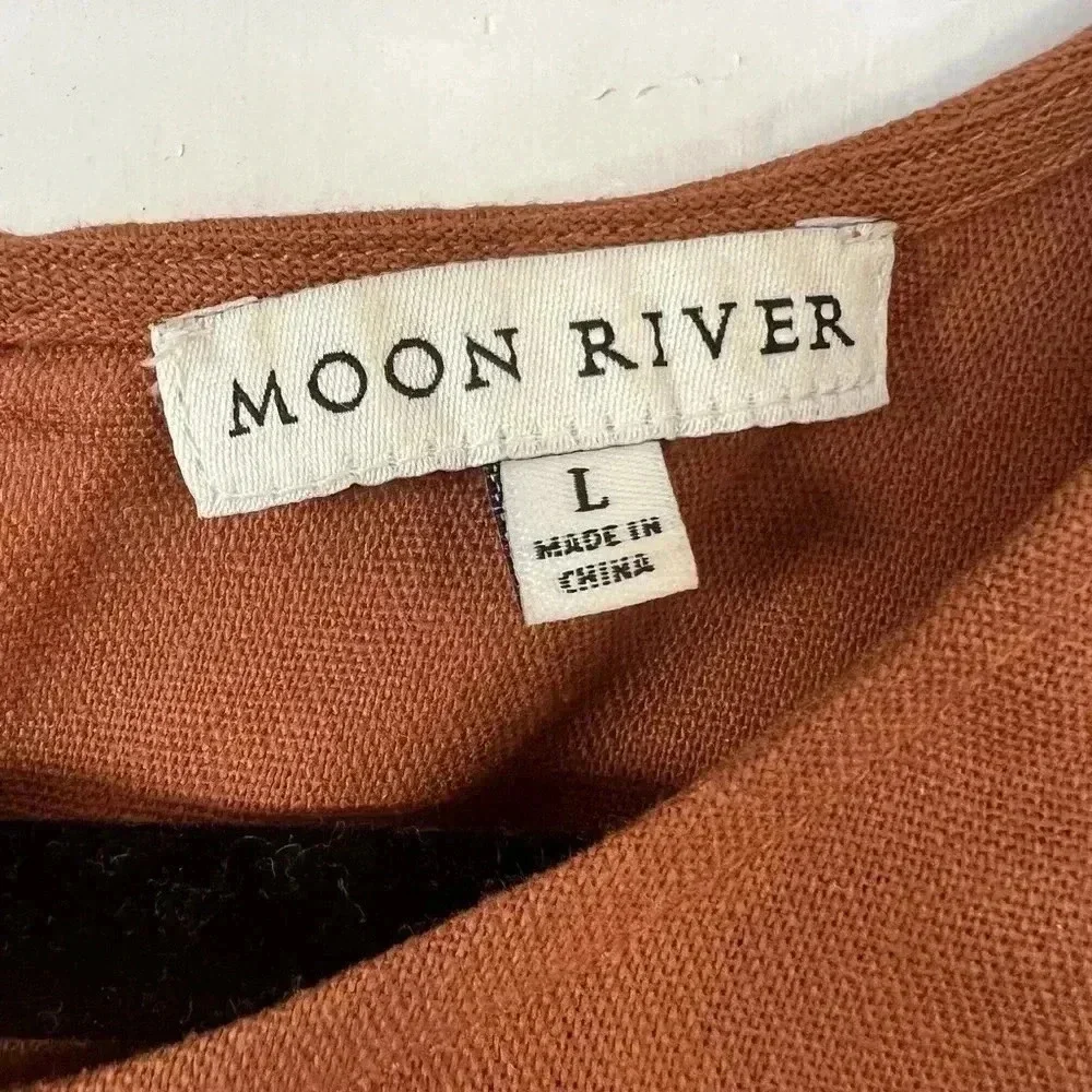 Moon River Womens drop waist dress Sz L - Picture 7 of 10